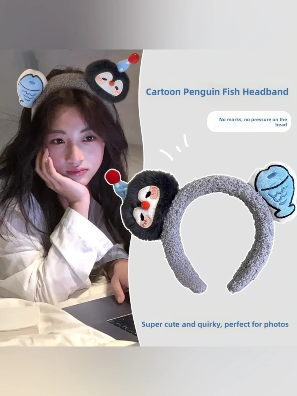 Penguin Spa Plush Headband